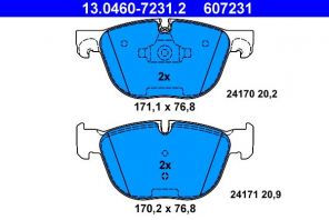 ATE 13.0460-7231.2 - Brzdové platničky -