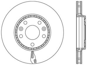 Open Parts BDR2546.20 - Brzdový kotúč -