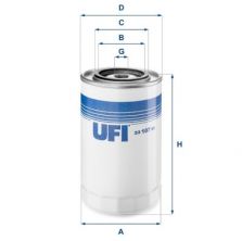 UFI 23.107.01 - Olejový filter