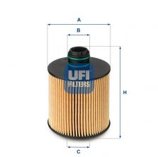 UFI 25.083.00 - Olejový filter -