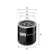 UFI 23.191.00 - Olejový filter -