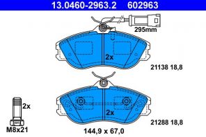 ATE 13.0460-2963.2 - Brzdové platničky -