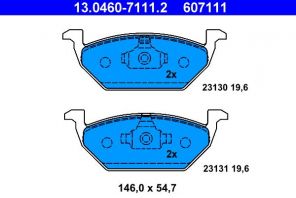 ATE 13.0460-7111.2 - Brzdové platničky -