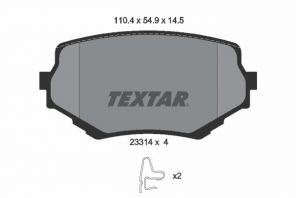 Textar 2331401 - Brzdové platničky -