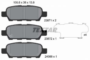 Textar 2387101 - Brzdové platničky -