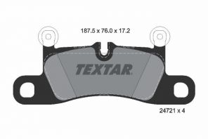 Textar 2472101 - Brzdové platničky -