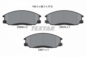 Textar 2356901 - Brzdové platničky -