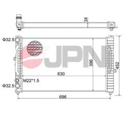 JPN 60C9001-JPN - Chladič vody