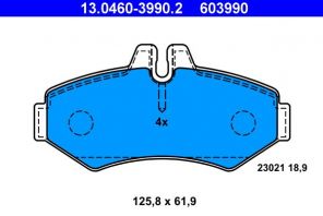 ATE 13.0460-3990.2 - Brzdové platničky -