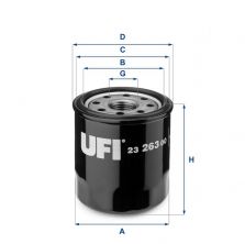 UFI 23.263.00 - Olejový filter