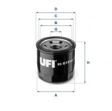 UFI 23.616.00 - Olejový filter