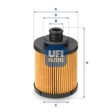 UFI 25.031.00 - Olejový filter