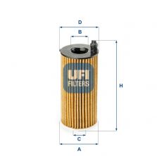 UFI 25.188.00 - Olejový filter