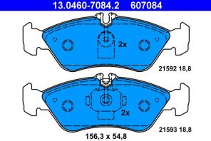 ATE 13.0460-7084.2 - Brzdové platničky -