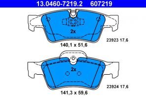 ATE 13.0460-7219.2 - Brzdové platničky -