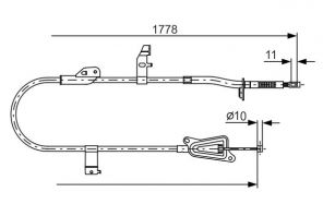 Bosch 1 987 482 304 - Brzdové lano -