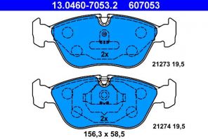 ATE 13.0460-7053.2 - Brzdové platničky -