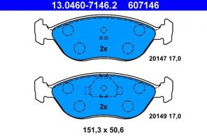 ATE 13.0460-7146.2 - Brzdové platničky -