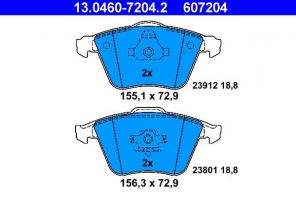 ATE 13.0460-7204.2 - Brzdové platničky -