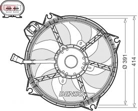 Denso DER23005 - Ventilátor motora