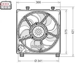 Denso DER32017 - Ventilátor motora