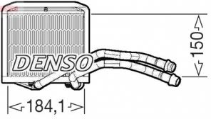 Denso DRR09102 - Výmenník tepla vnútorného kúrenia