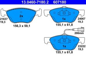 ATE 13.0460-7180.2 - Brzdové platničky -