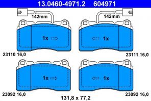 ATE 13.0460-4971.2 - Brzdové platničky -