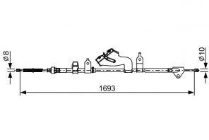 Bosch 1 987 482 657 - Brzdové lano -