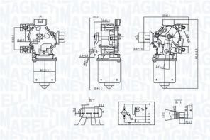 Magneti Marelli 064072800010 - Motor stieračov