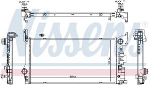 Nissens 606565 - Chladič vody -