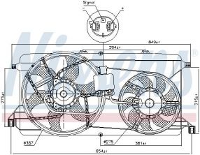 Nissens 85826 - Ventilátor motora -