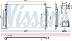 Nissens 940953 - Kondenzátor -