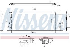 Nissens 941011 - Kondenzátor -