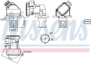 Nissens 98438 - Ventil AGR/EGR -