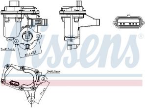 Nissens 98446 - Ventil AGR/EGR -