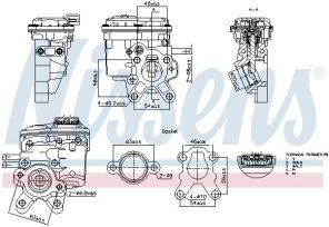 Nissens 98508 - Ventil AGR/EGR -