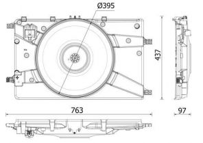 Mahle CFF 546 000P - Ventilátor motora