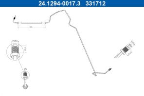 ATE 24.1294-0017.3 - Brzdová hadica -