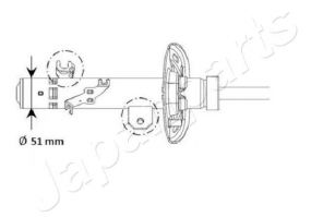 Japanparts MM-01130 - Tlmič pruženia -