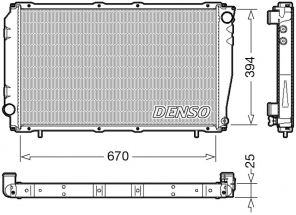 Denso DRM36016 - Chladič vody