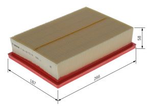 Bosch F 026 400 720 - Vzduchový filter -