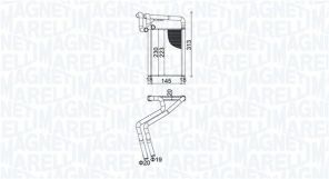 Magneti Marelli 350218488000 - Výmenník tepla vnútorného kúrenia
