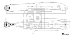 Febi 194671 - Priečne rameno