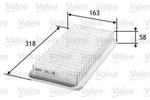 Valeo 585126 - Vzduchový filter
