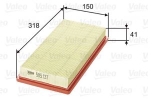 Valeo 585137 - Vzduchový filter