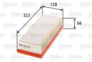 Valeo 585157 - Vzduchový filter