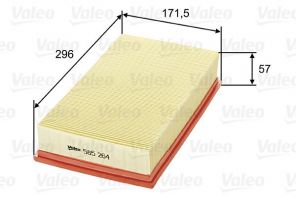 Valeo 585264 - Vzduchový filter