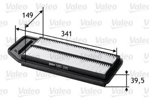 Valeo 585335 - Vzduchový filter