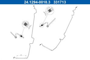 ATE 24.1294-0018.3 - Brzdová hadica -